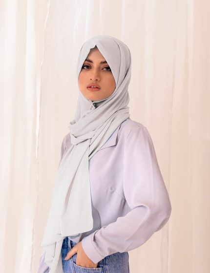 GEORGGART CHIFFON MILKY WHITE