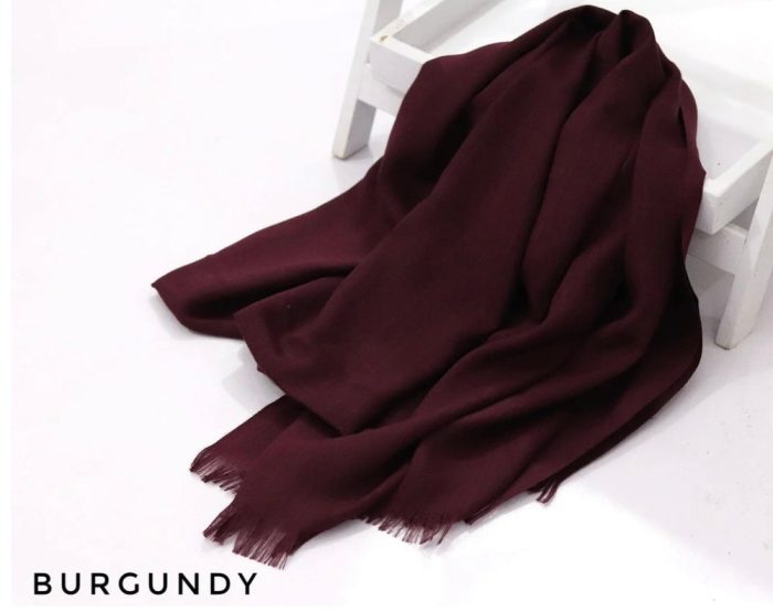 TURKISH SULBE LAWN - DEEP MAROON