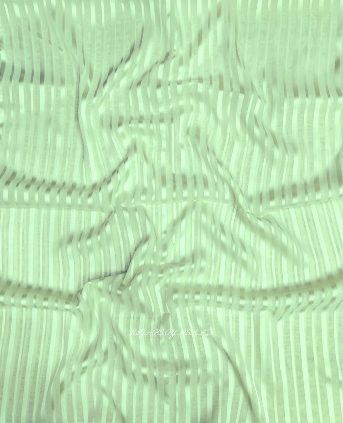 Textured Stripe Hijab – 0ff White
