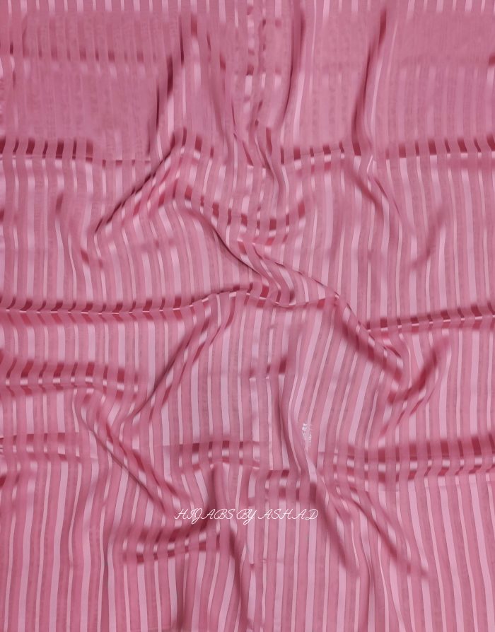 Textured Stripe Hijab – T Pink