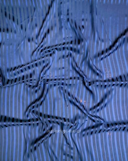 Textured Stripe Hijab – Zing Blue