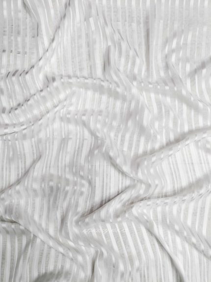 Textured Stripe Hijab – Milky White