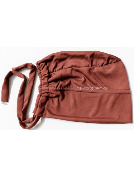 TURBAN TIE HIJAB CAP - IN RUST