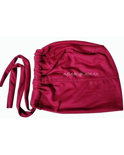 TURBAN TIE HIJAB CAP - IN MROON