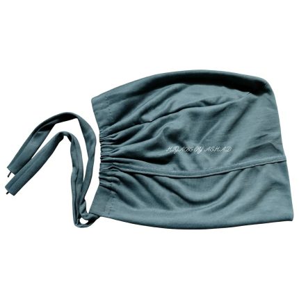 TURBAN TIE HIJAB CAP -IN MALAYSIAN GREY