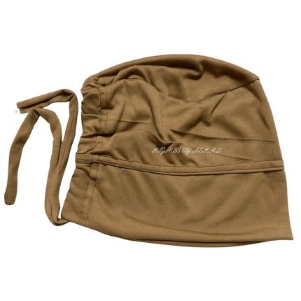 TURBAN TIE HIJAB CAP - IN BISCUIT BROWN