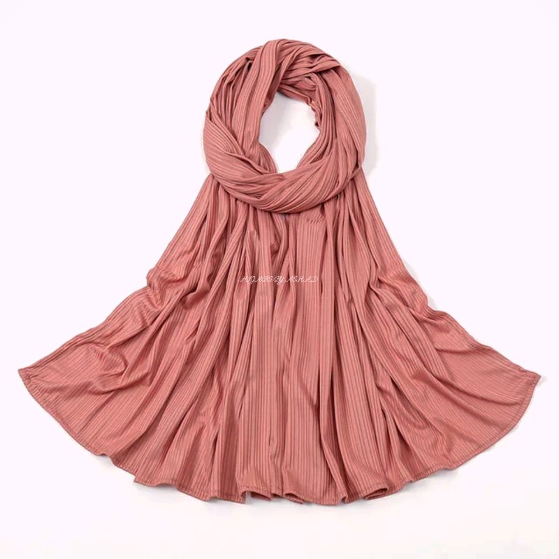 Premium Ribbed Jersey Hijab – In Dusty Rose