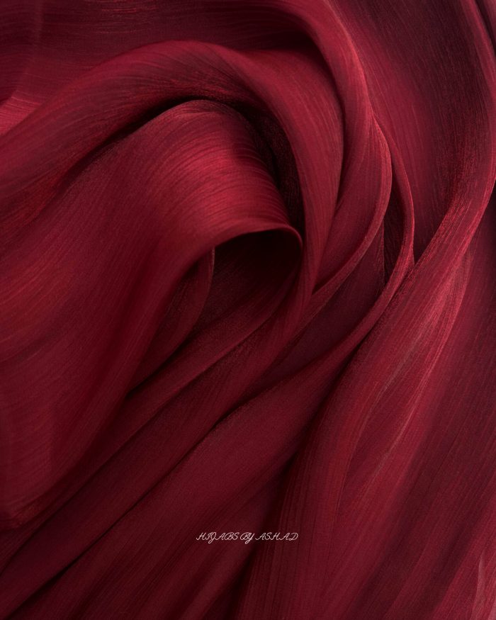 MOONDUST ORGANZA SILK IN - MAROON