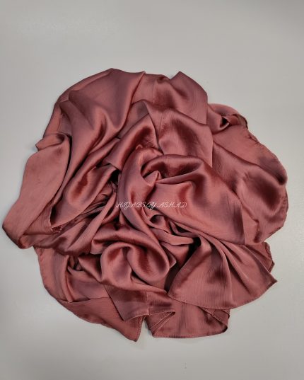 Crinkle Korean Silk Hijab In – Blush Peach