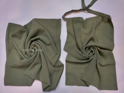 Premium Georggart Hijab with Matching Niqab In – Pista