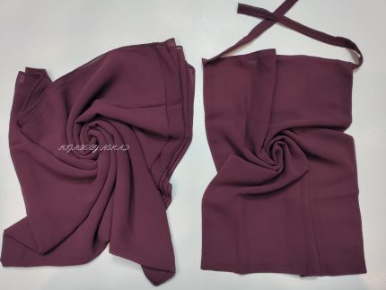 Premium Georggart Hijab with Matching Niqab In – Plump