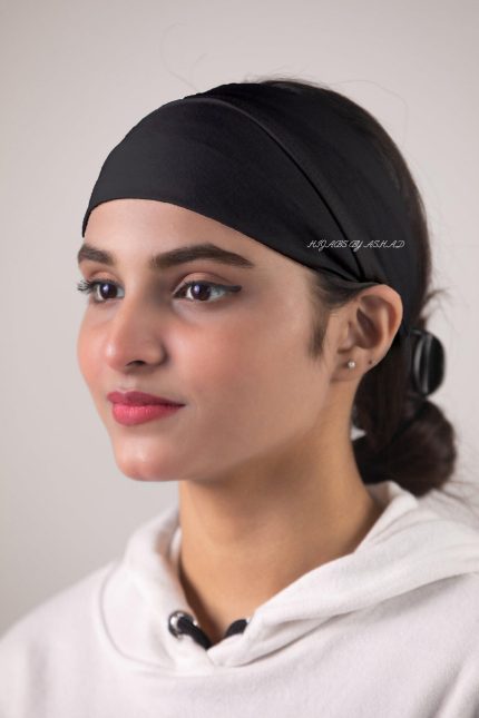 Hiba Band Underscarf Cap In – Black