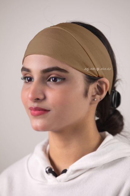 Hiba Band Underscarf Cap In – Caramel Brown