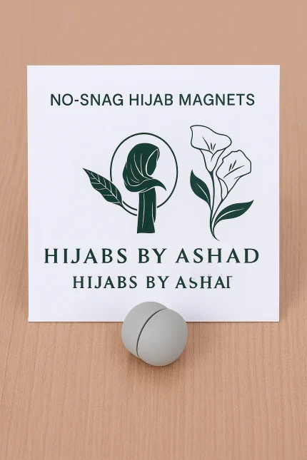 No-Snag Hijab Magnets In – Light Grey
