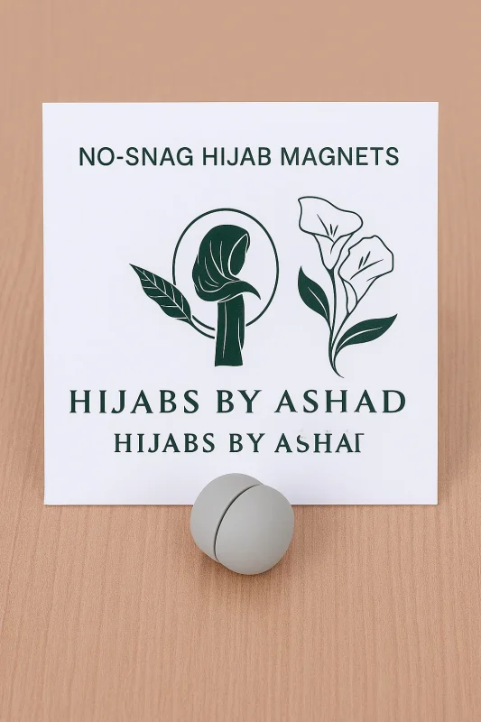 No-Snag Hijab Magnets In – Light Grey
