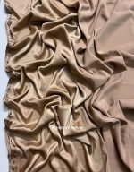 Luxury Satin Hijab with Crystal Embellished Border